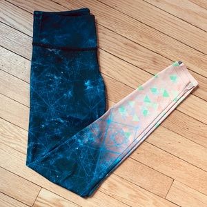 Onzie Geometric Galaxy Print Leggings Yoga Pants